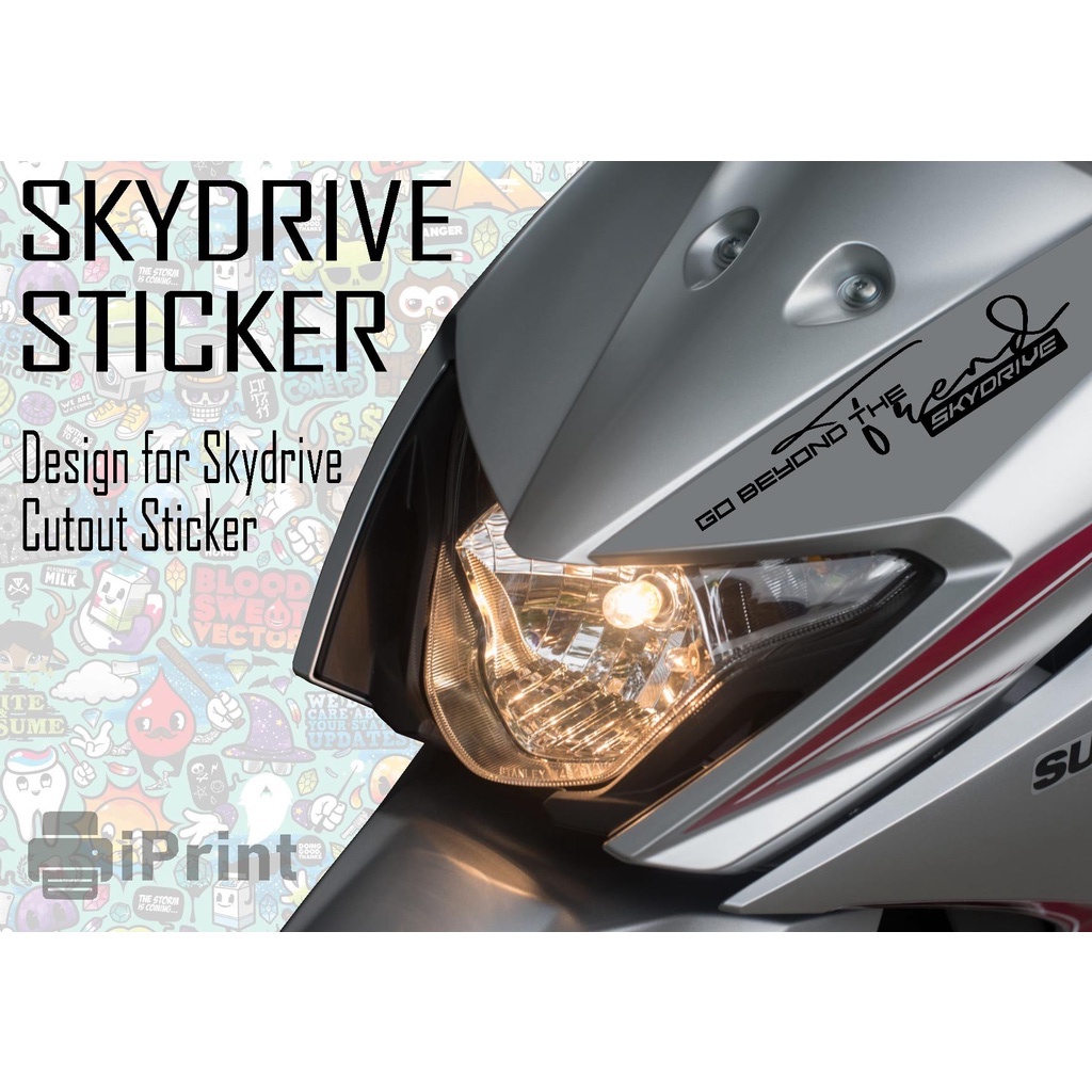 Suzuki Skydrive Sticker Cut Out Sticker Waterproof Sticker Design