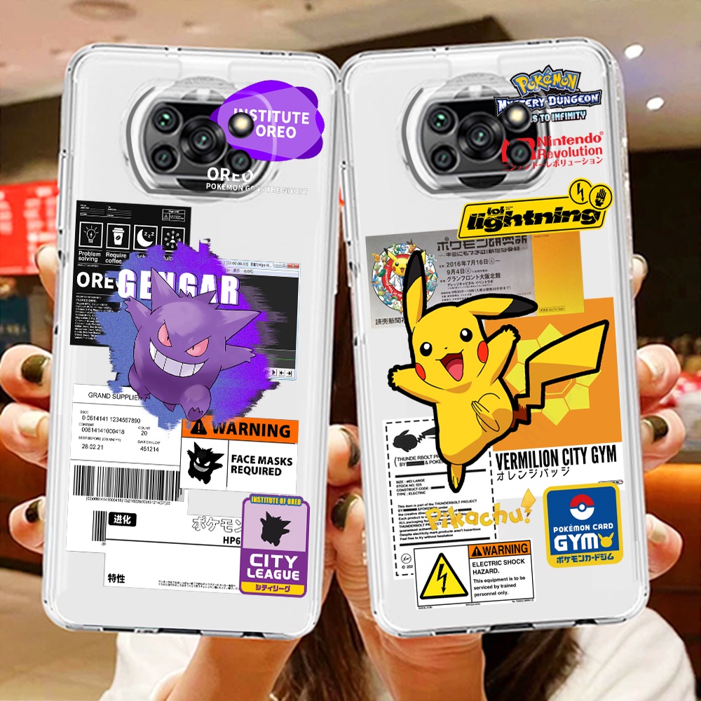 Pokemon Gengar Pikachu Phone Case For Xiaomi Mi Poco X X Nfc F F Gt