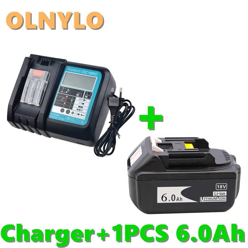 Original BL1860 Rechargeable Battery 18 V 6000mAh Lithium Ion For