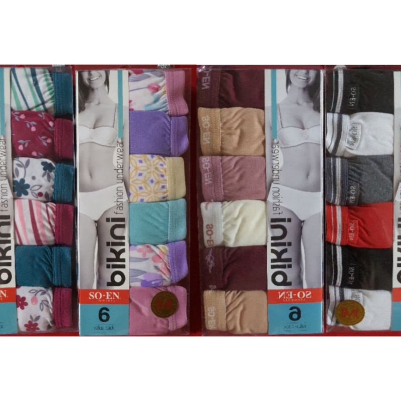 Cotton Original BBC SO EN Bikini Panty Panties Women Underwear Printed
