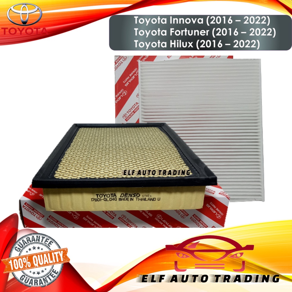 Combo Engine Air Filter And Cabin Filter For Toyota New Innova Hilux