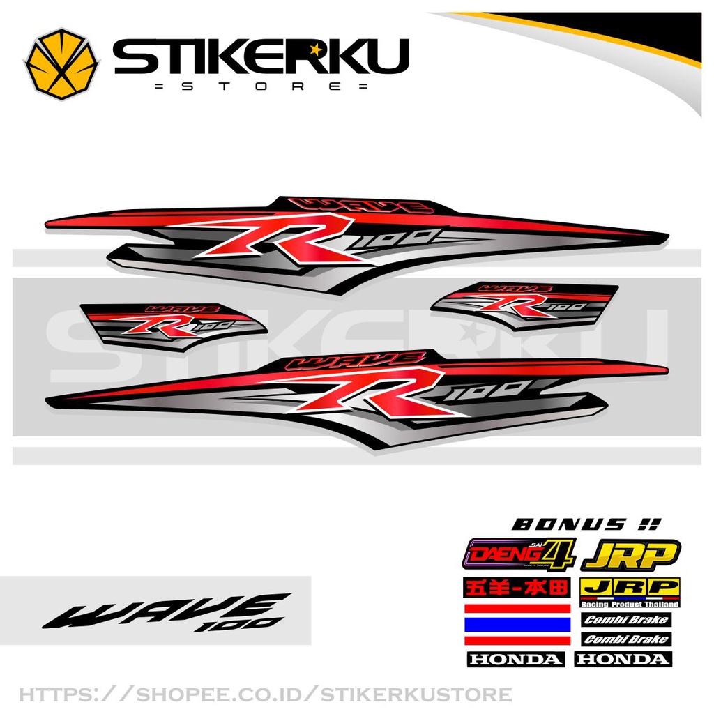 Striping Supra Fit New Sticker Wave R Stock Decal Wave Sticker