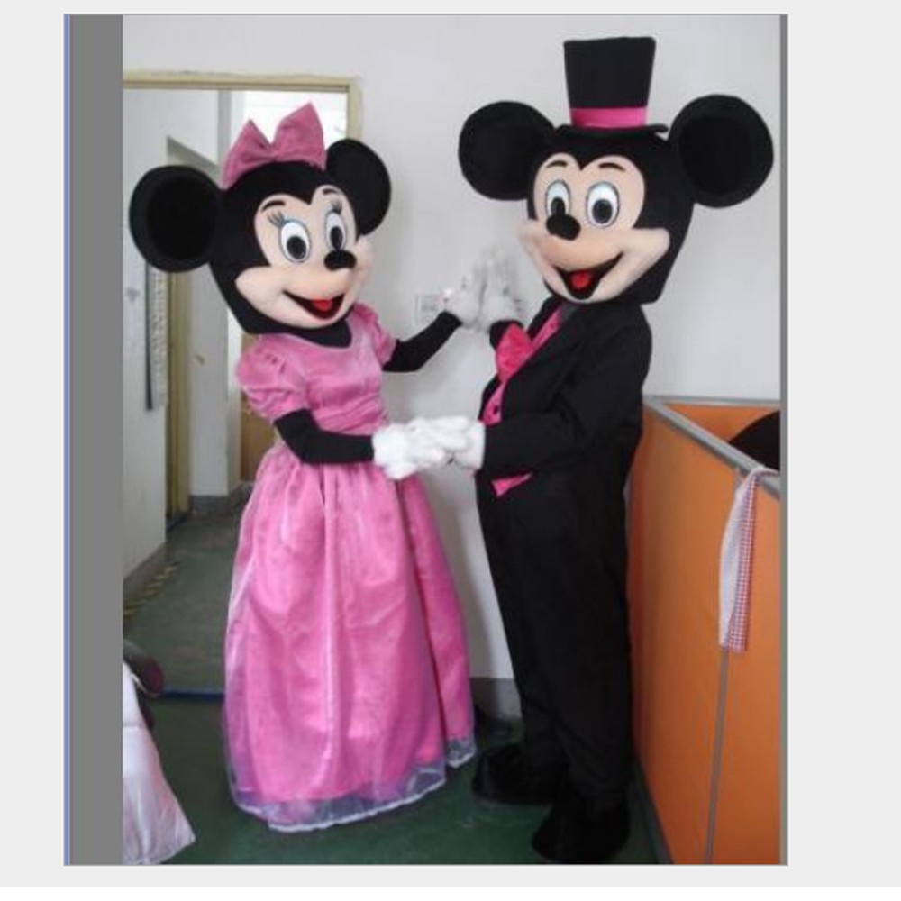 Mickey And Minnie Mascot Costume Cartoon Character Costume Gentleman