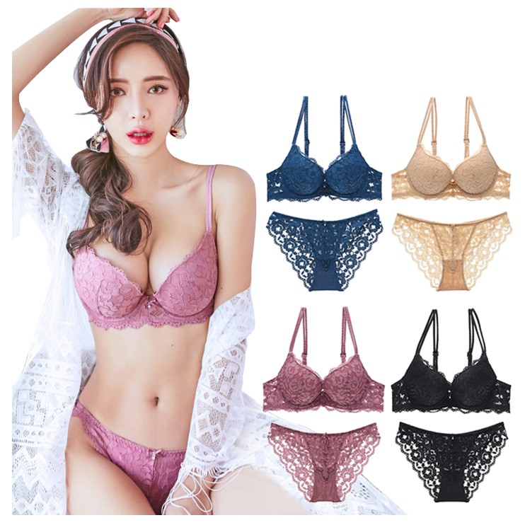 Dropshipping Varsbaby Sexy Lace Bra Set Push Up Lingerie Set V