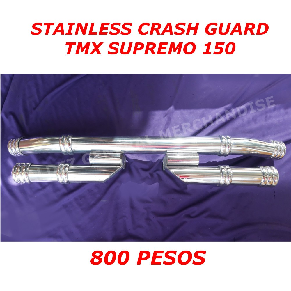 TMX SUPREMO 150 Stainless Crash Guard Stainless Slider STANDARD