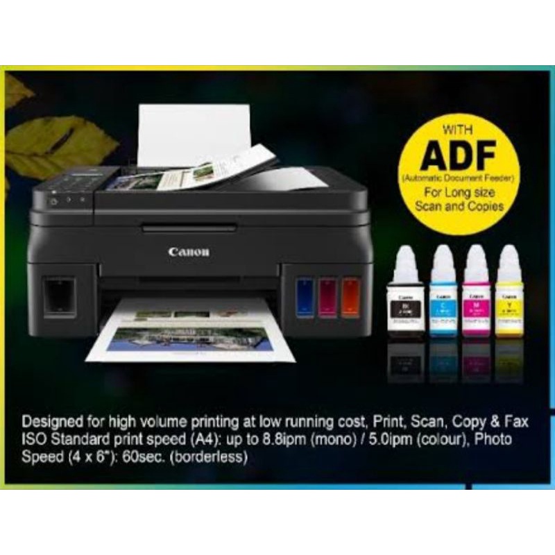 Canon Pixma G Ink Tank Wireless All In One With Fax Printer