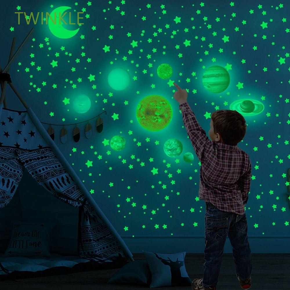 Twinkle Para Teto Parede Glow In The Dark Sistema Solar Lua Estrelas