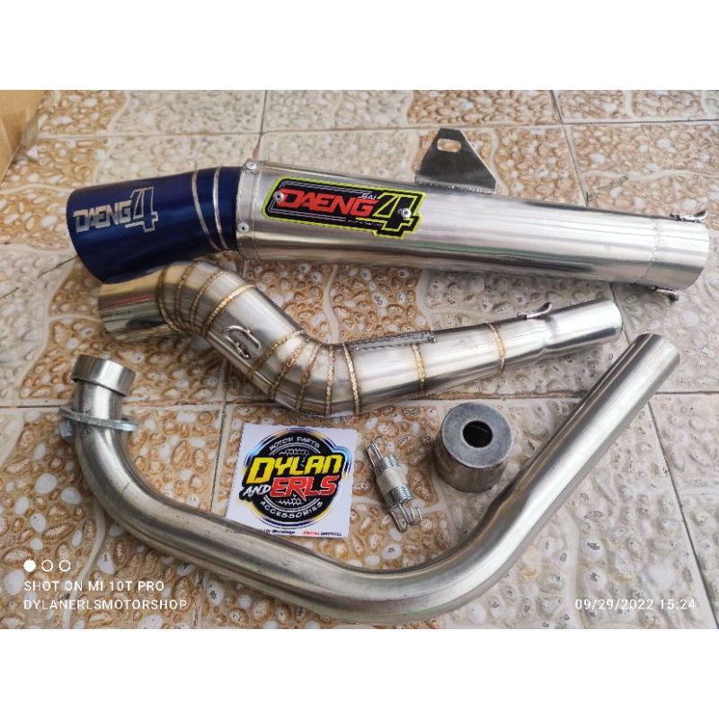 DAENG SAI4 OPEN PIPE WITH SILENCER FOR RAIDER 150 FI Shopee Philippines