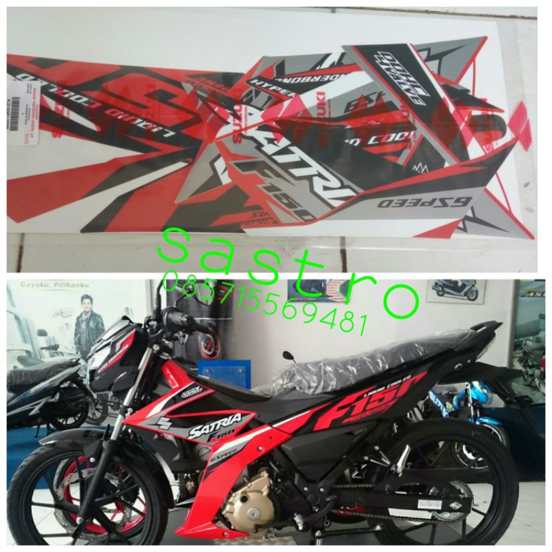 Suzuki Satria Fu Injection 2016 2017 Original Sgp Stripping Striping