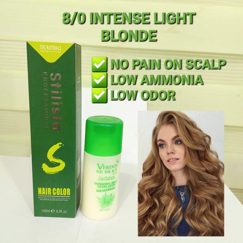 Stilista Hair Coloring Cream Set Intense Light Blonde Low Ammonia