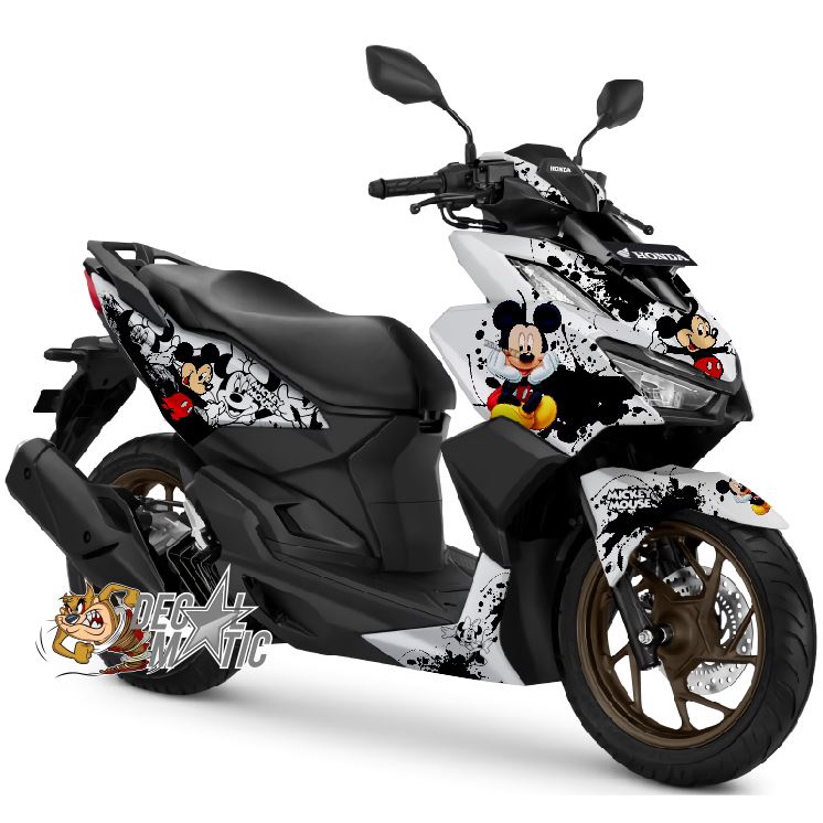 Decal Sticker Full Body Vario 160 New Honda Click Mickey Mouse Shopee