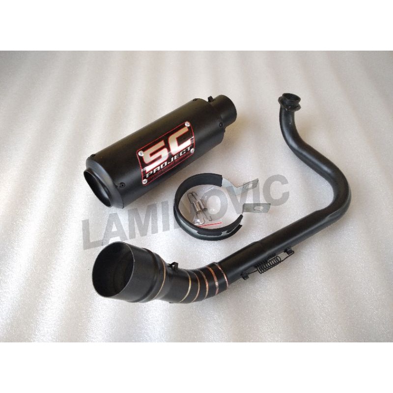 Exhaust SC Project Black Doff Series VARIO 150 VARIO 125 BEAT FI SCOOPY