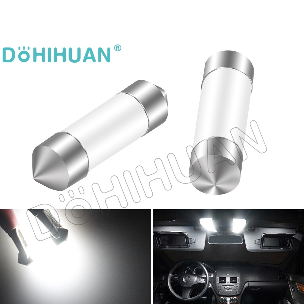 DOHIHUAN Car Festoon Lights 31mm LED Dome C5W 36mm 39mm 41mm License