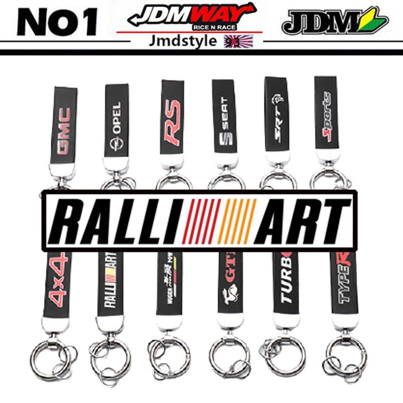 Racing Jdm Ralliart Trd Mugen Nismo Car Keychain Motorcycle Keychain