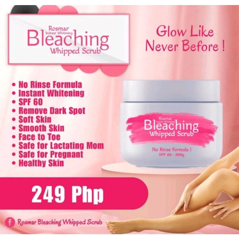 ROSMAR BLEACHING WHIPPED SCRUB 300g Shopee Philippines