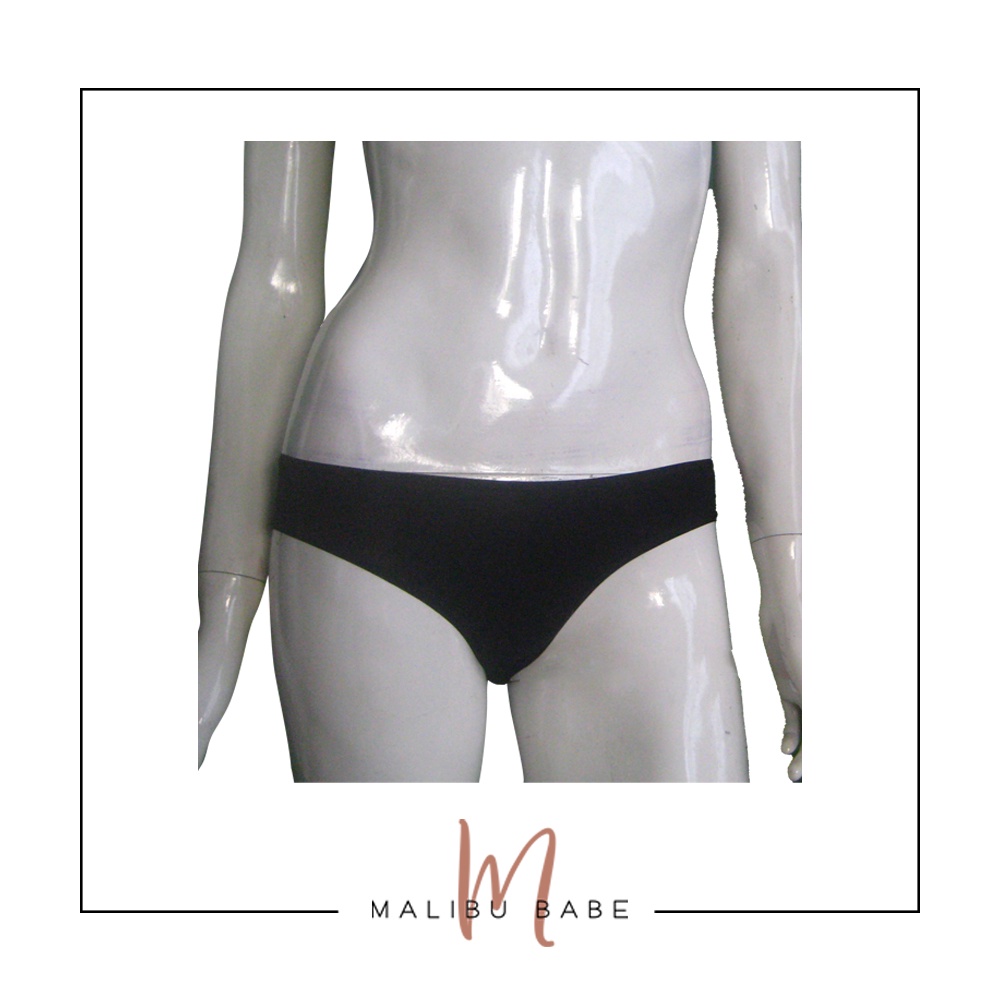 MALIBU BABE Premium Ultra Soft Comfortable Modal Panty Bikini BLACK