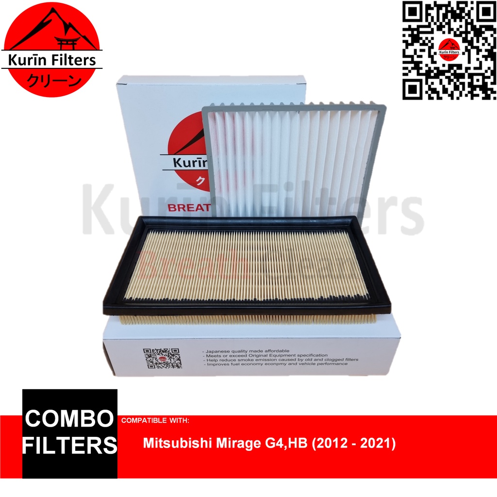 KURIN Combo Filters Air Cabin For Mitsubishi Mirage G4 HB 2012