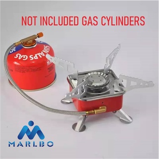 Outdoor Gas Burner Windproof Camping Stove Portable Folding Ultralight