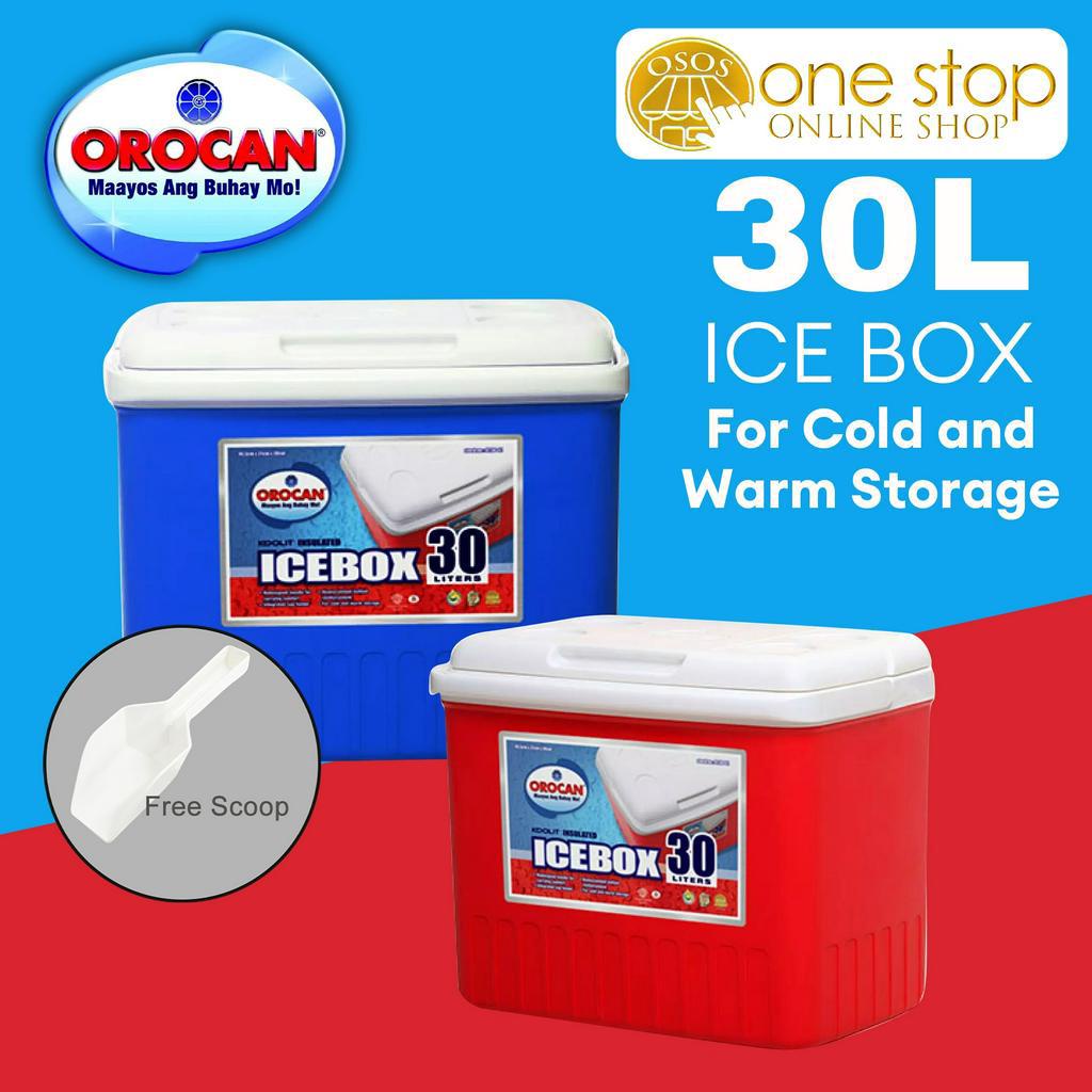 Orocan Original Koolit Insulated Ice Box 30Liters With Free Ice Scoop