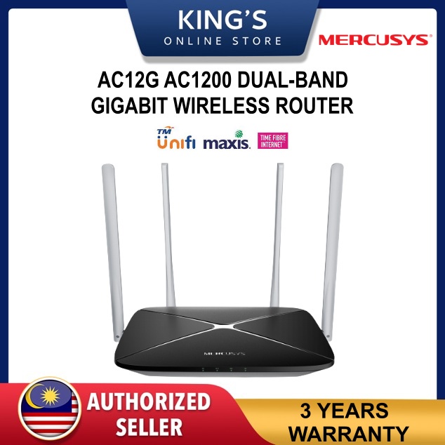 Mercusys Ac G Ac Wireless Dual Band Gigabit Router Shopee