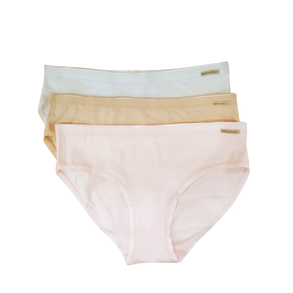 HERBENCH Authentic Mid Rise Bikini Panty TUG PIBE Pink Beige Pcs Shopee Philippines