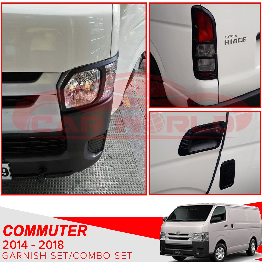 Toyota Hiace Commuter Garnish Cover Combo Set