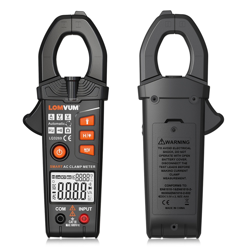 Lomvum Lq Ac Dc Digital Clamp Meter Multimeter Pinza Amperimetrica