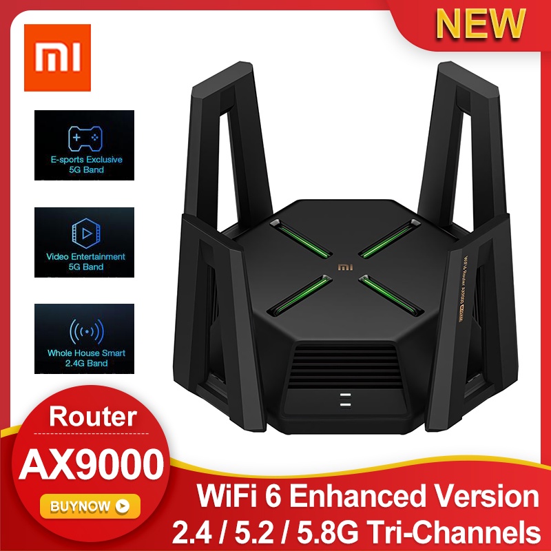 Xiaomi AX9000 Router AIoT WiFi 6 Enhanced Version Tri Channels Quad