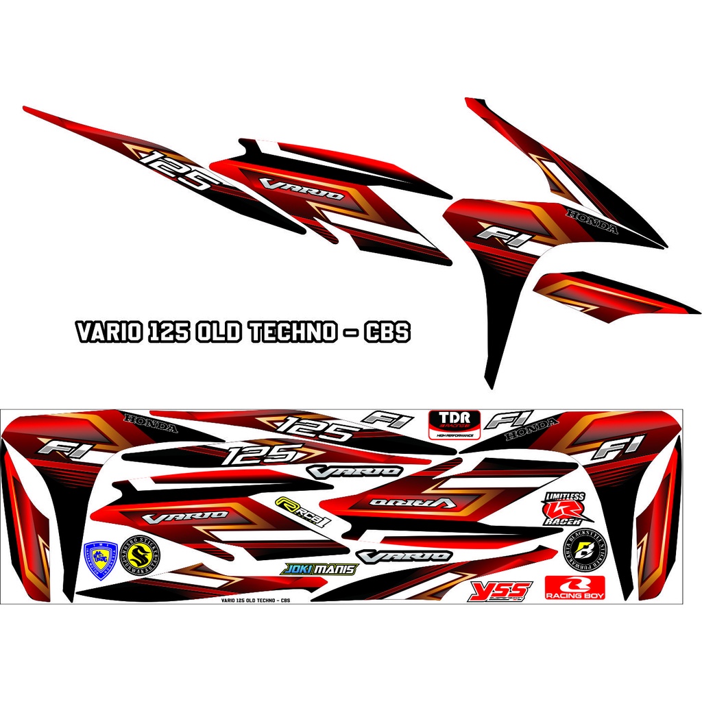 Sticker Variations Sticker Variations Custom Motorcycle Honda Vario Fi