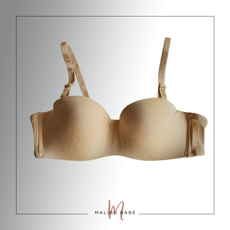 MALIBU BABE Bandeau Bra Underwire NUDE Shopee Philippines