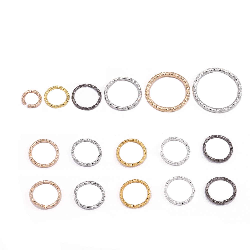 St Kunkka Silver Gold Jump Rings Round Twisted Split Connectors For Diy