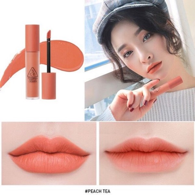 3ce Soft Lip Lacquer Peach Tea Nude Orange Shopee Philippines