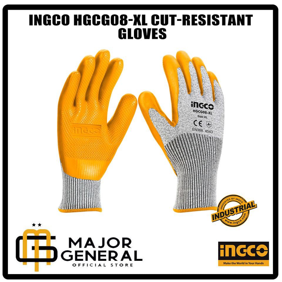 INGCO HGCG08 XL Cut Resistant Gloves Shopee Philippines