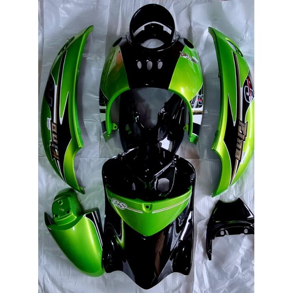 Fino Carb Fairings Set Black Green Shopee Philippines