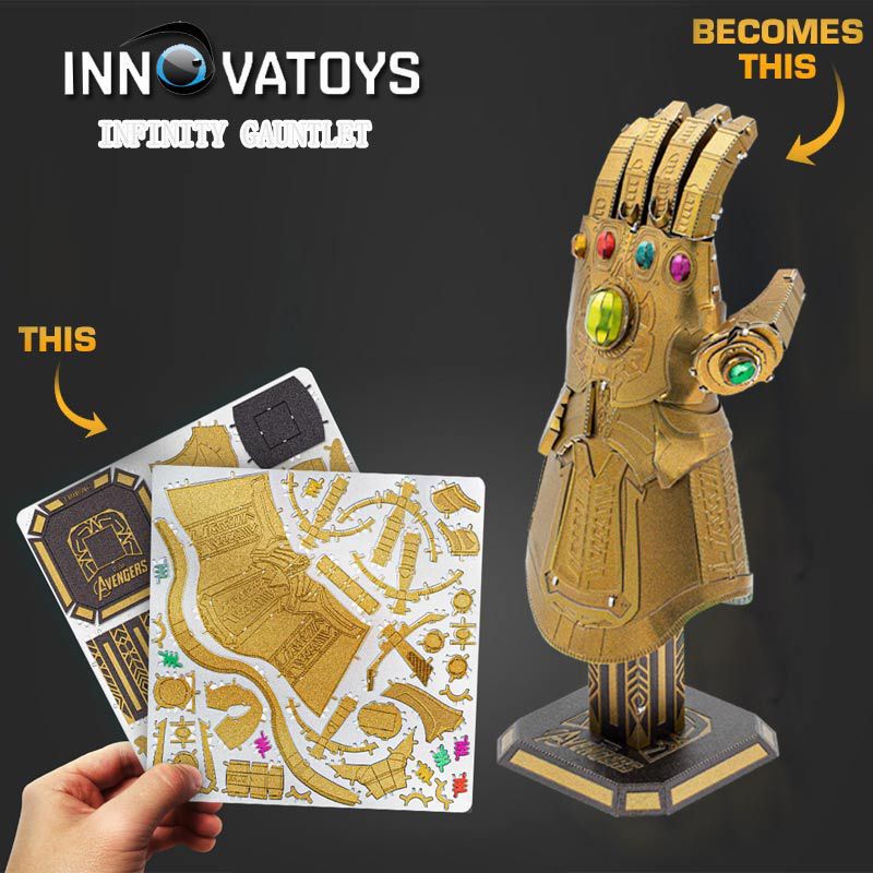 Disney Creative DIY 3D Metal Puzzle Marvel Thanos Infinity Gauntlet