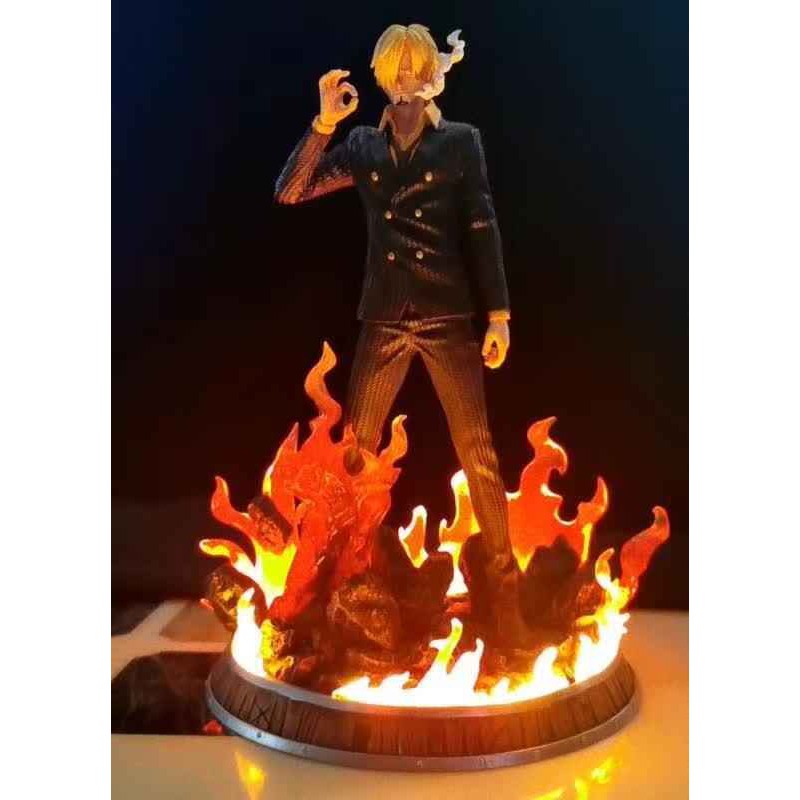 One Piece Sanji Vinsmoke NO BOX GK Statue Figure With Led Light KO Ver