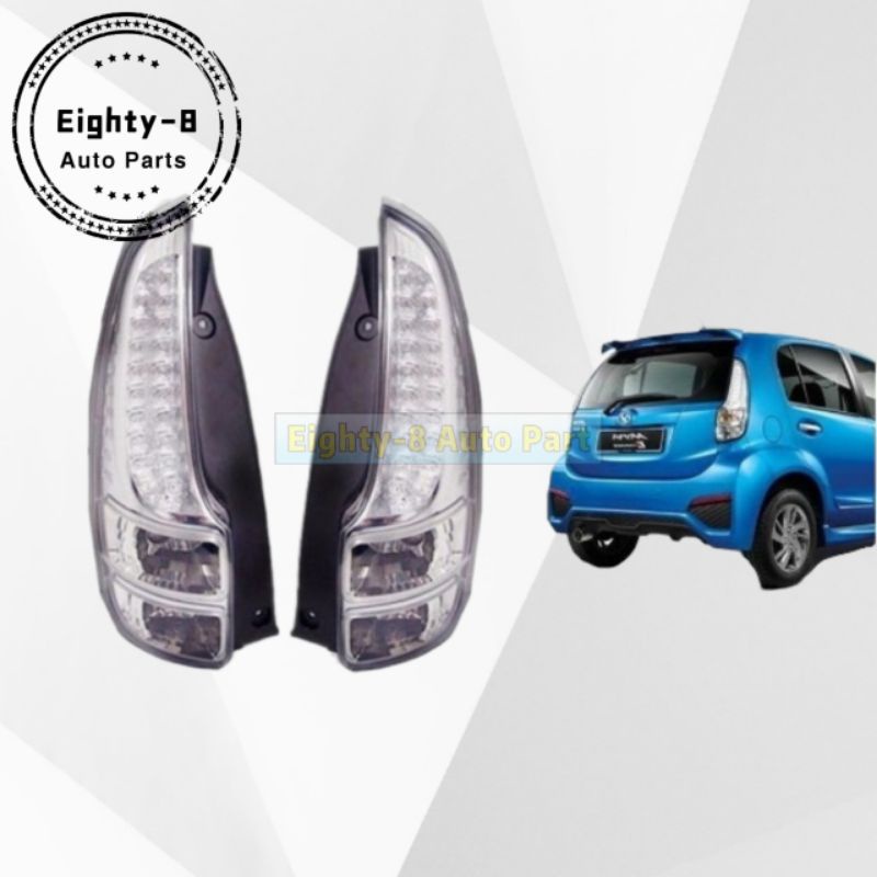 Perodua Myvi Lagi Best Icon Se Tail Lamp Clear Shopee Philippines