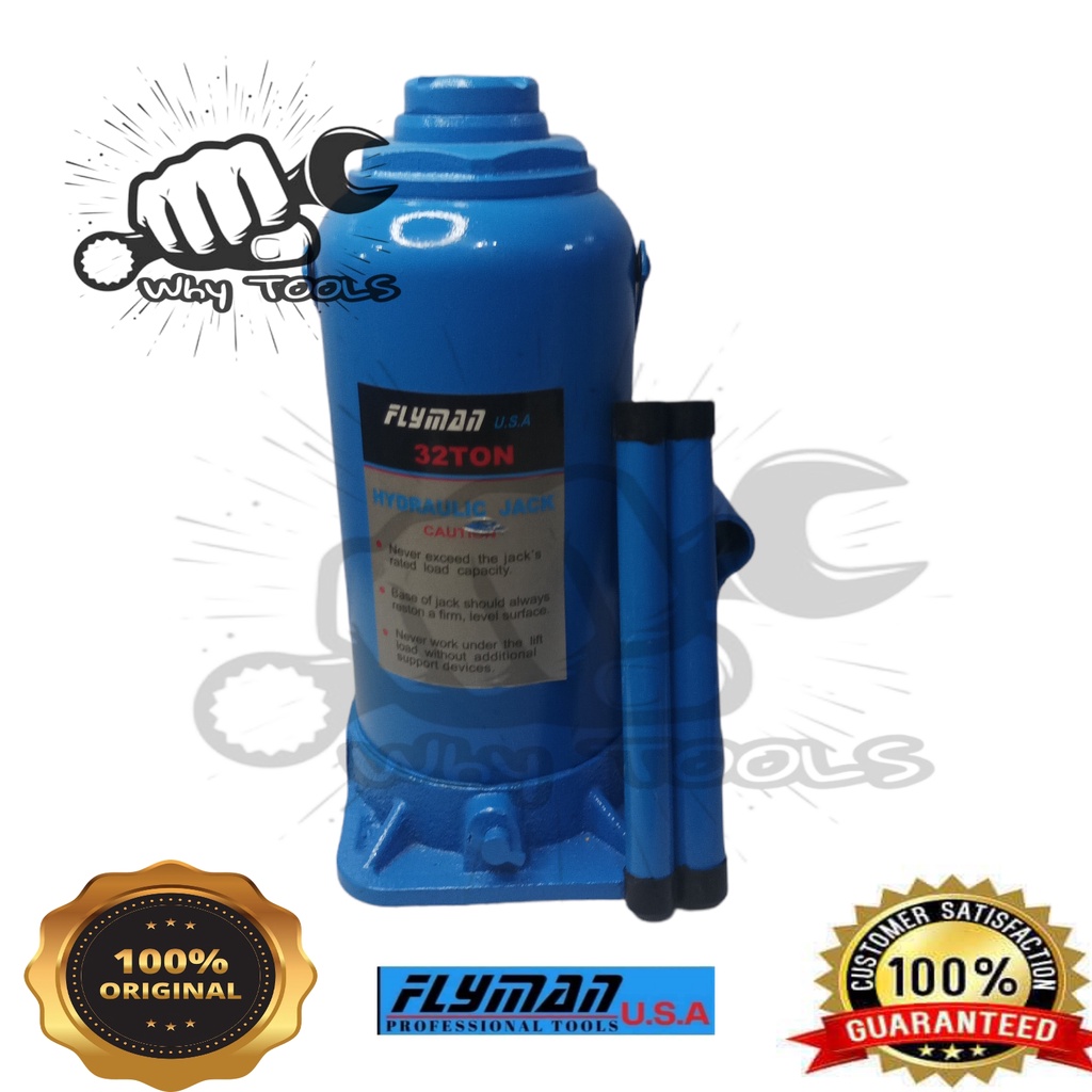 FLYMAN USA HYDRAULIC BOTTLE JACK 32TONS Shopee Philippines