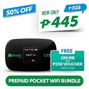 Smart Bro Prepaid LTE Pocket WiFi Boosteven With FREE 100MB And 250