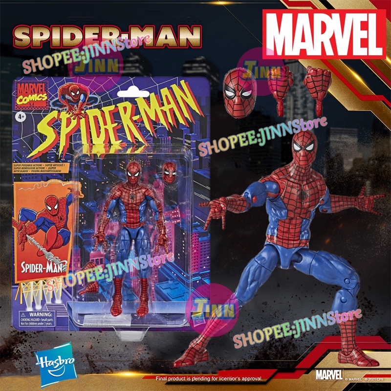 Jinn In Stock Hasbro Marvel Legends Retro Spider Man Action Figure Toys