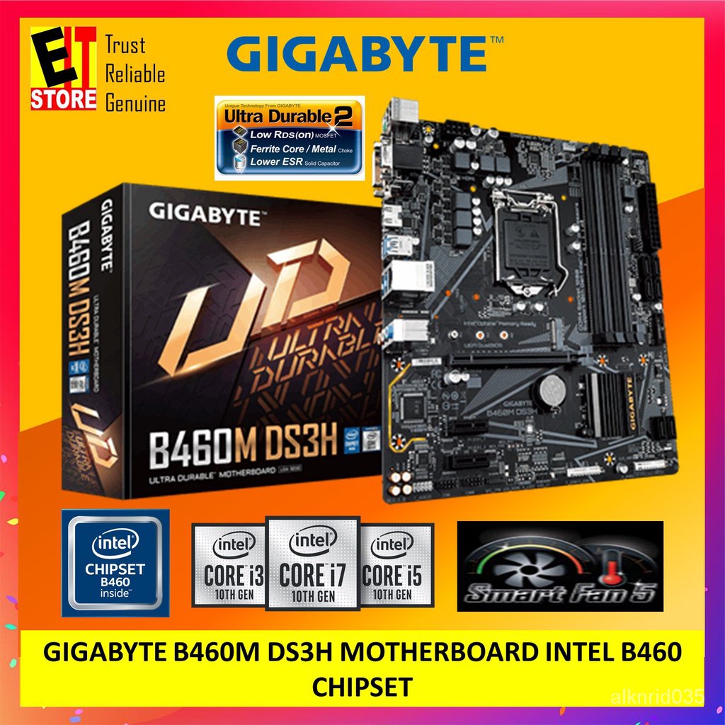 GIGABYTE B460M DS3H V2 MOTHERBOARD INTEL B460 CHIPSET Shopee Philippines