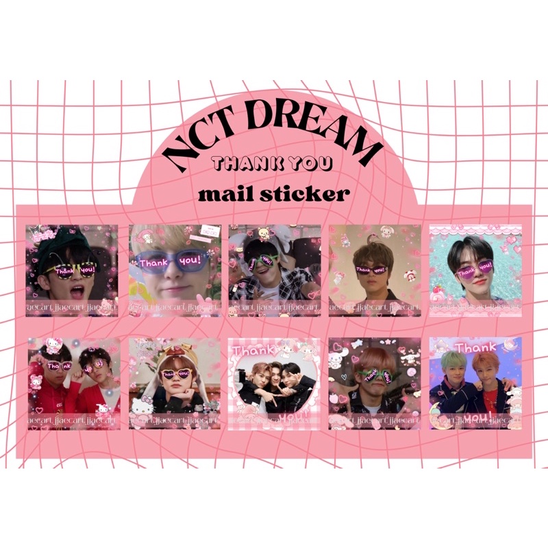 Nct Dream Thank You Kpop Mail Stickers For Packaging Trading Etc