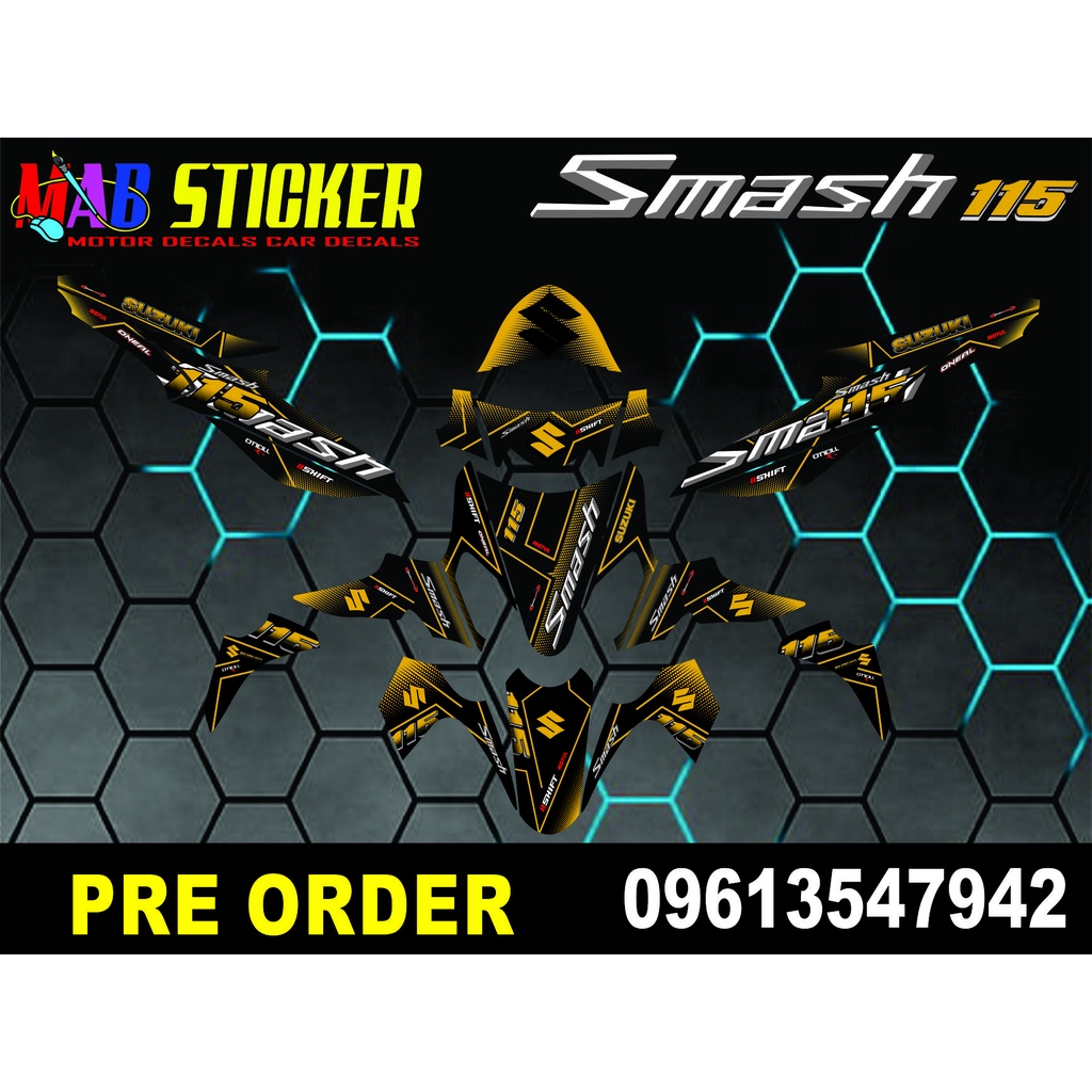 Suzuki Smash 115 Full Decals Shopee Philippines