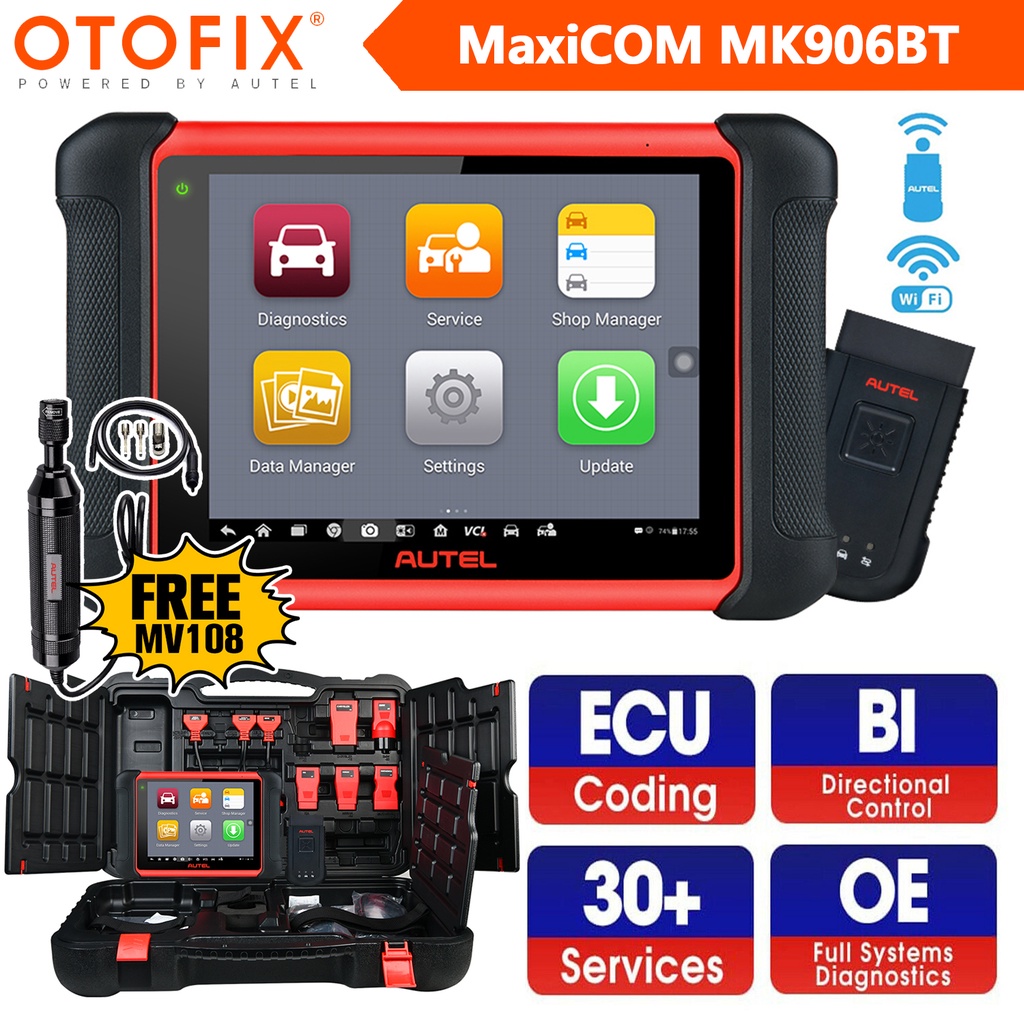 Autel MaxiCOM MK906BT Auto Diagnostic Tools EOBD OBD OBD2 Car Full