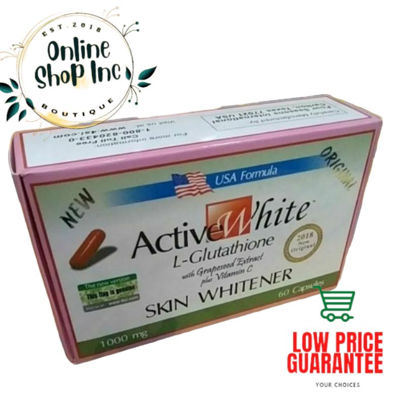 Active White L Glutathione Capsules Shopee Philippines