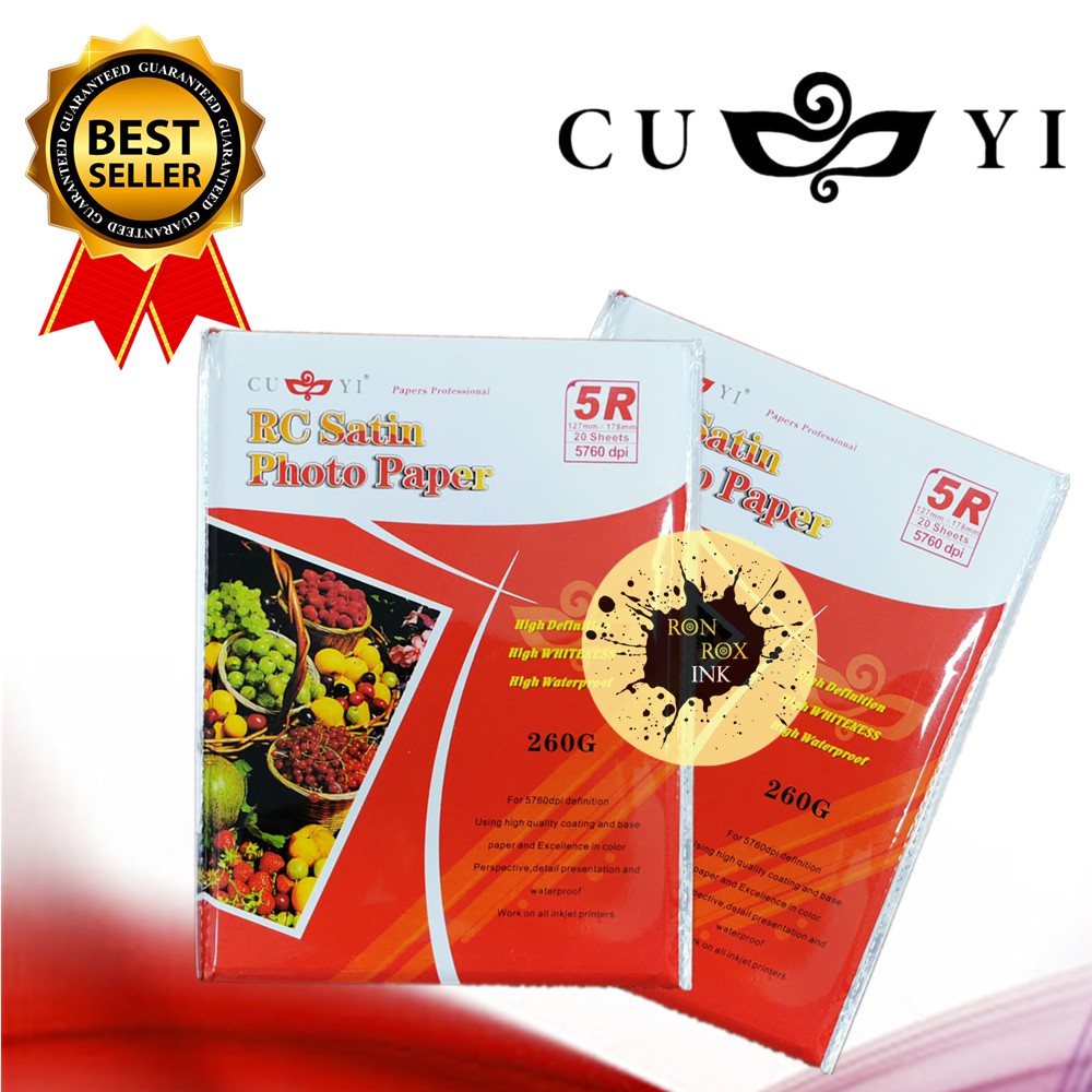 Cuyi Rc Satin Photo Paper Gsm R R R A Size Sheets Pack