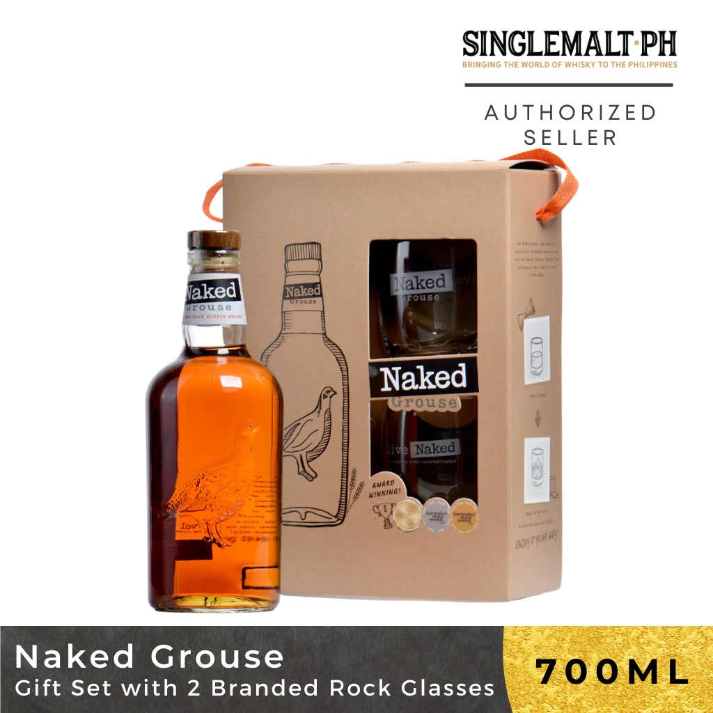 Naked Malt 70cl Giftset With 2 Branded Rock Glasses Shopee Philippines