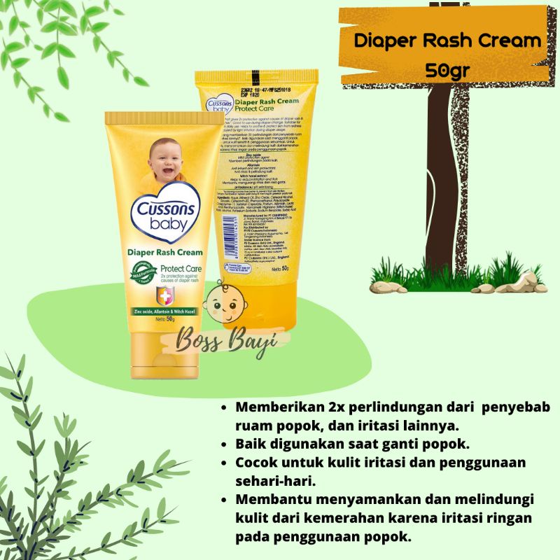 Cussons Protect Care Diaper Rash Cream 50gr Baby Diaper Change Cream