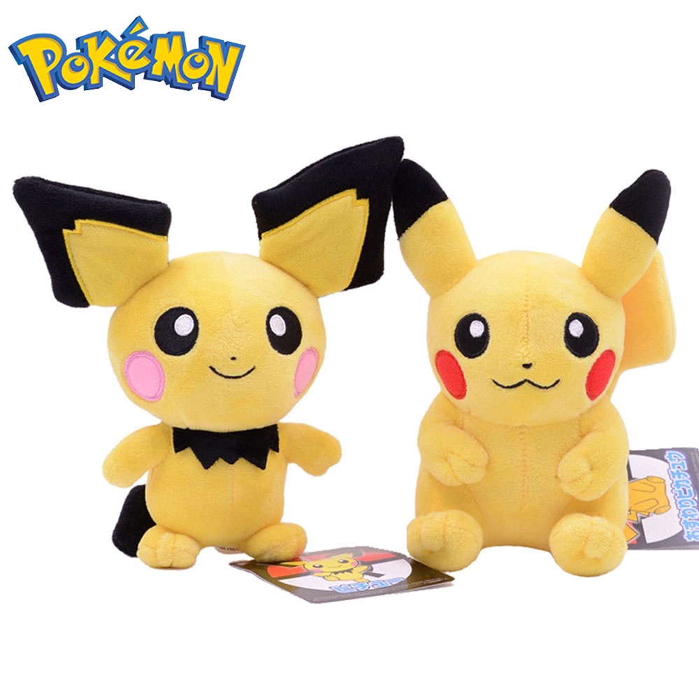 2022 Anime Pokemon Plush Toys Cute Pikachu Plush Dolls Kawaii Pichu