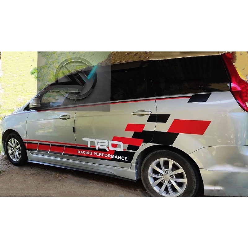 S Perodua Alza Trd Car Body Vinyl Decal Sticker Shopee Philippines